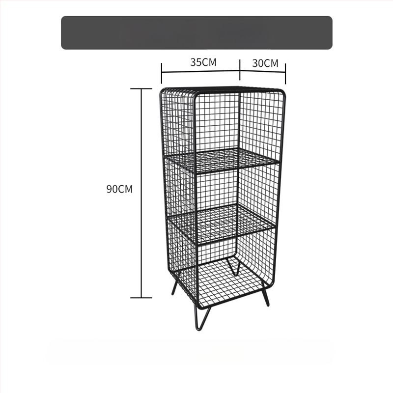 Kovový nočný stolík s mrežovým úložným priestorom pre spálňu, vrchný diel zo bridlice – multifunkčné, vyžaduje zostavenie