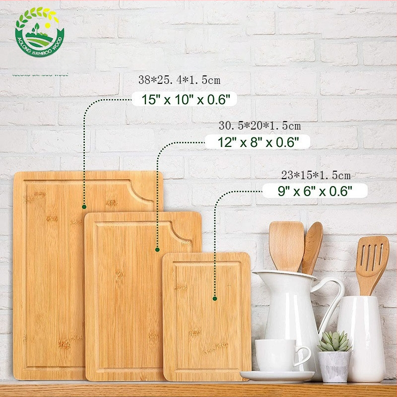 Bambusová doska na krájanie – Aolong Bamboo, antibakteriálna, odolná voči plesniam, protišmyková