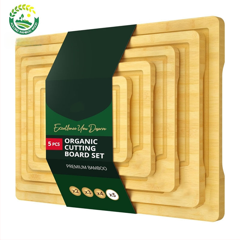 Bambusová doska na krájanie – Aolong Bamboo, antibakteriálna, odolná voči plesniam, protišmyková
