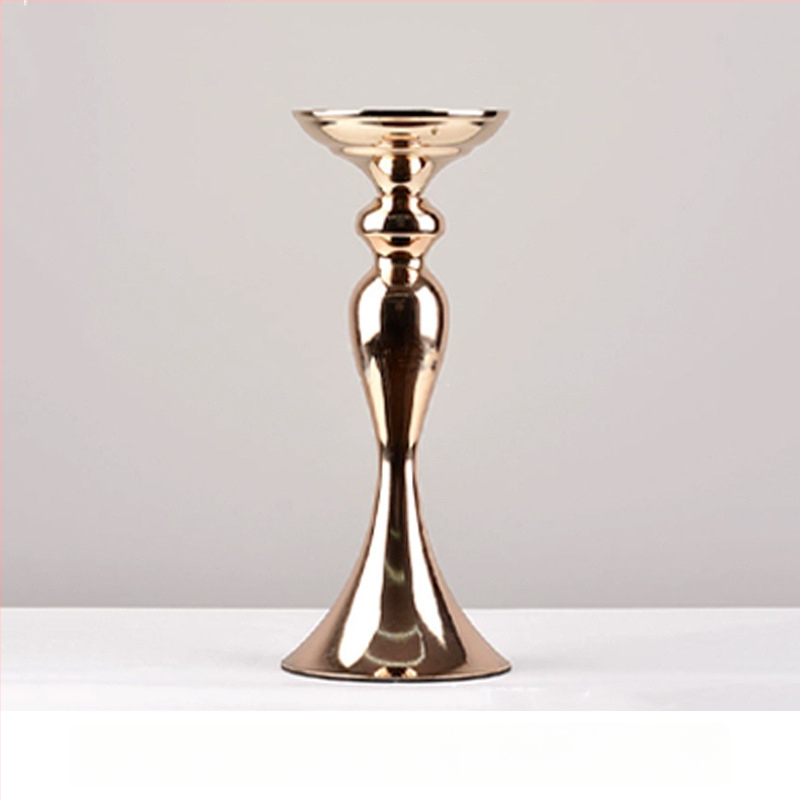 Mermaid Display Stand — zliatina, držiak na sviečky a váza na kvety, moderný svadobný dekor