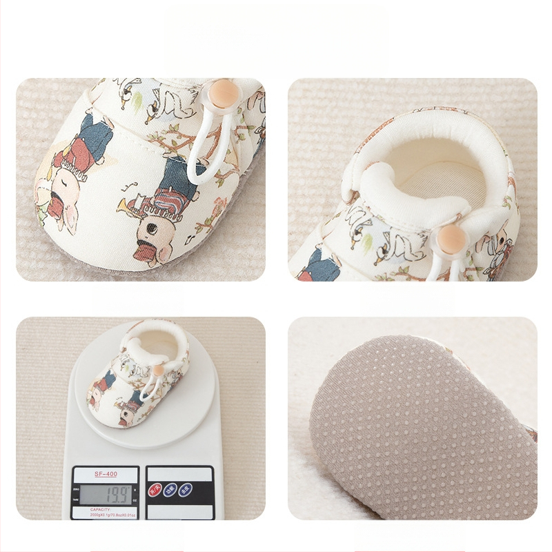 Detské topánky s mäkkou podrážkou pre prvé kroky — horný materiál bavlna, podšívka bavlna, dýchajúce, protišmykové, nízky členok, vhodné pre zimu, jar a jeseň