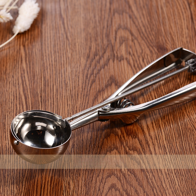 Lyžička na zmrzlinu z 304 nerezovej ocele, západný štýl, McGowell, leštená do zrkadla, možnosť personalizácie spracovania