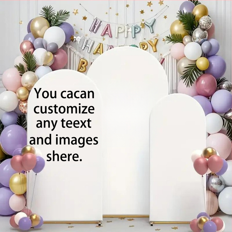 Archový textilný kryt na výzdobu miesta; polyesterový materiál; severský štýl; rekvizita na výzdobu priestoru; vhodný pre narodeniny, Deň matiek, Deň vďakyvzdania, Halloween a Deň detí.