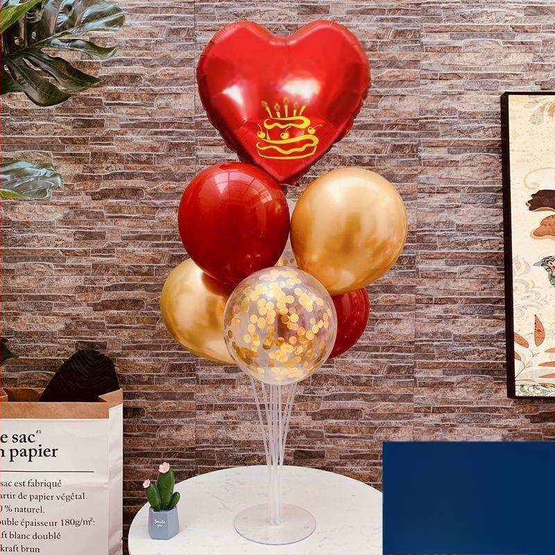 Stojan na balóniky pre svadby a oslavy – balón z hliníkovej fólie, balón na hranie, tvar srdca