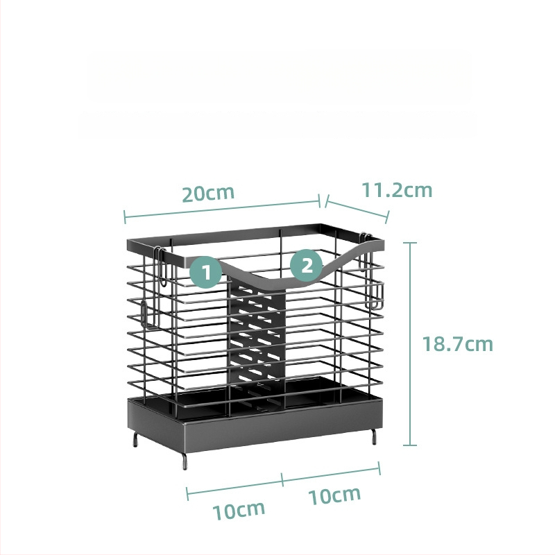 Guannian Pohyblivý kovový kuchynský organizér – viacúčelový, bez montáže, moderný minimalistický dizajn