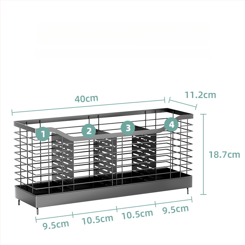 Guannian Pohyblivý kovový kuchynský organizér – viacúčelový, bez montáže, moderný minimalistický dizajn