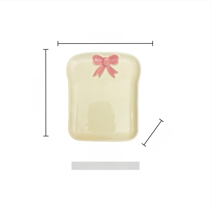 Porcelánová tácka na chlieb, severský štýl, jednoduchý dizajn