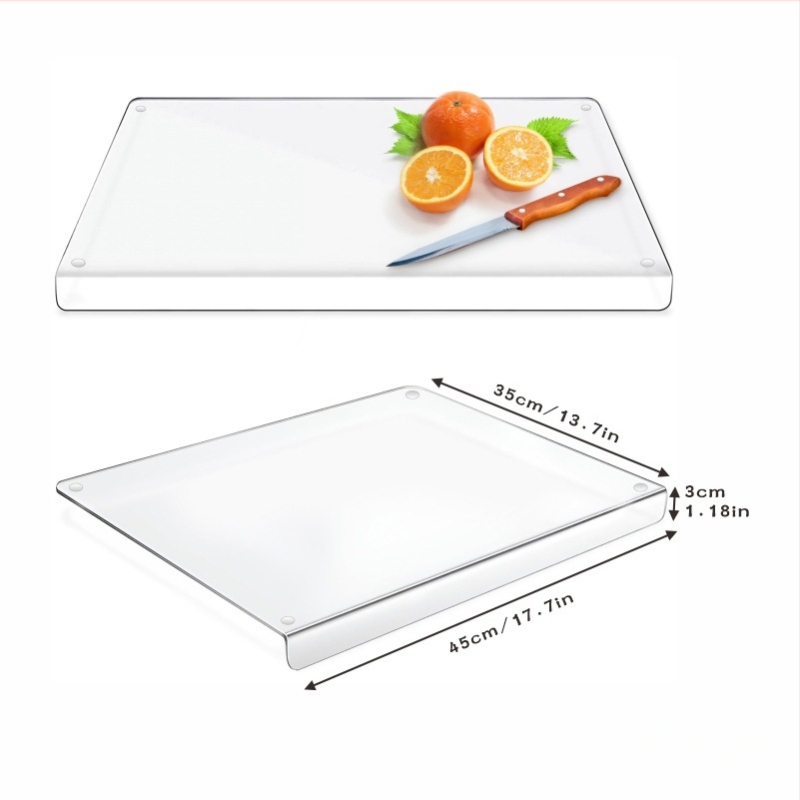 Akrylová doska na krájanie do kuchyne – nešmykľavá, obojstranná, odolná voči plesniam, antiseptická (Materiál: akryl; Funkcia: nešmykľavá; obojstranná; odolná voči plesniam; antiseptická)