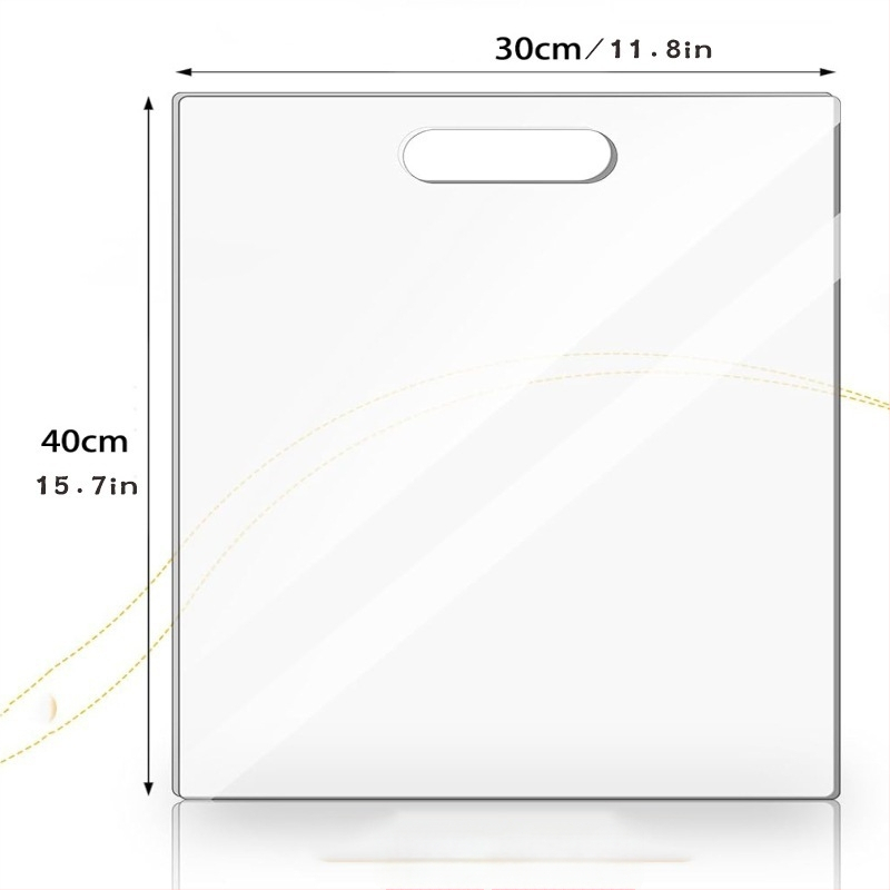 Akrylová doska na krájanie do kuchyne – nešmykľavá, obojstranná, odolná voči plesniam, antiseptická (Materiál: akryl; Funkcia: nešmykľavá; obojstranná; odolná voči plesniam; antiseptická)