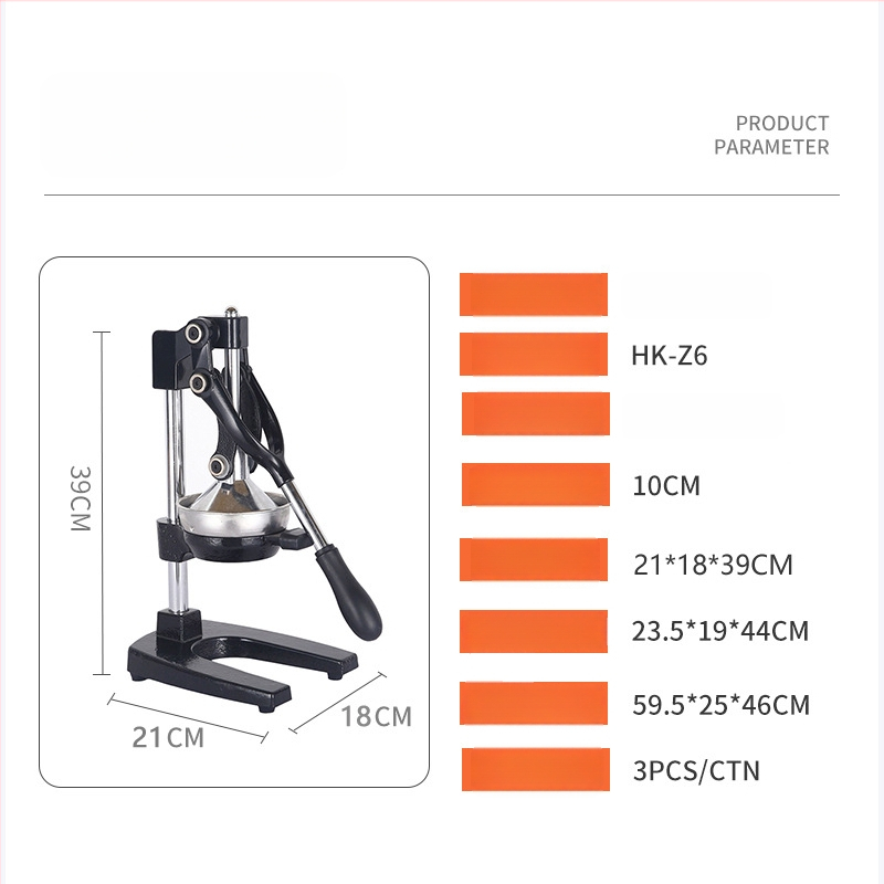 Ručný odšťavovač na ovocie a zeleninu – Hongke, domáce použitie, bez elektriny, moderný minimalistický dizajn