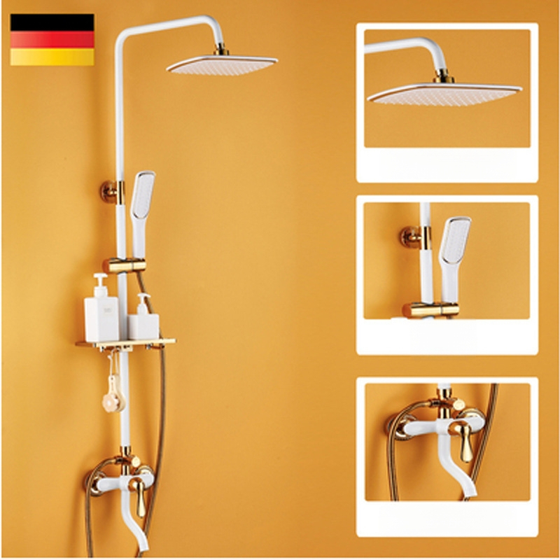 Yaopeng meďová sprchová súprava – skrytá stena, nominálny tlak 4 kgf, 100°C prevádzková teplota, povrch lakovaný vypaľovanou farbou, režimy: postrek, masáž, bubliny, dážď, model YP-O3687