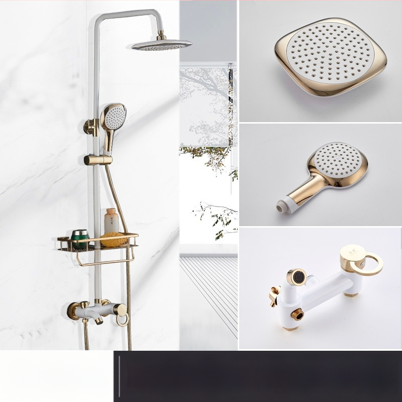 Yaopeng meďová sprchová súprava – skrytá stena, nominálny tlak 4 kgf, 100°C prevádzková teplota, povrch lakovaný vypaľovanou farbou, režimy: postrek, masáž, bubliny, dážď, model YP-O3687