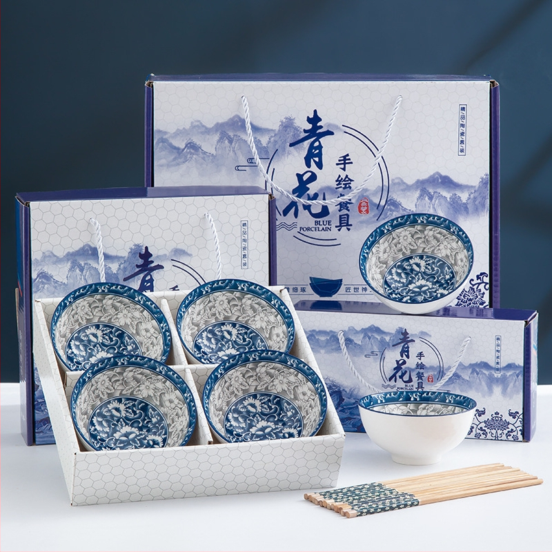 Keramický bohémsky set misiek s pruhovaným vzorom, kruhový tvar, vhodný do mikrovlnky