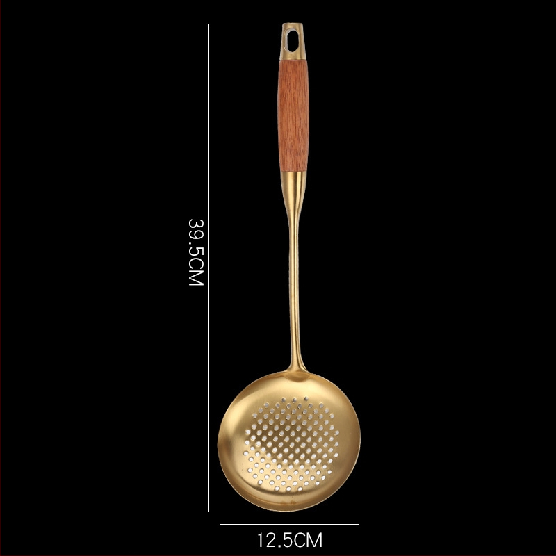 Sada kuchynských nástrojov z nehrdzavejúcej ocele 304 s rúčkou z hruškového dreva – vysokoteplotná odolnosť, proti popáleniu, zahŕňa špachtle a lyžice