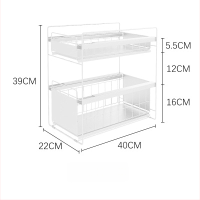 Gashi skladací, viacúčelový kovový regál do skriniek