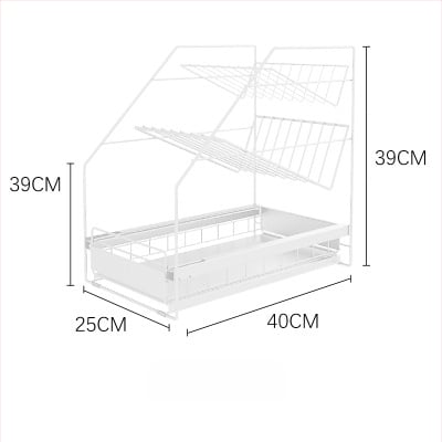 Gashi skladací, viacúčelový kovový regál do skriniek