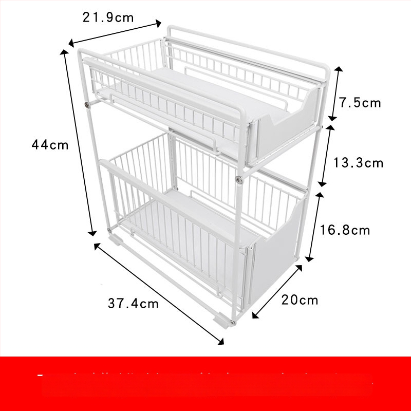 Gashi skladací, viacúčelový kovový regál do skriniek