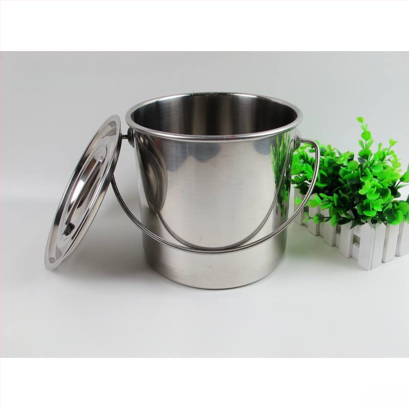 Polievková miska z nehrdzavejúcej ocele 201, kapacita 2,1–3 l, model 201, s viečkom