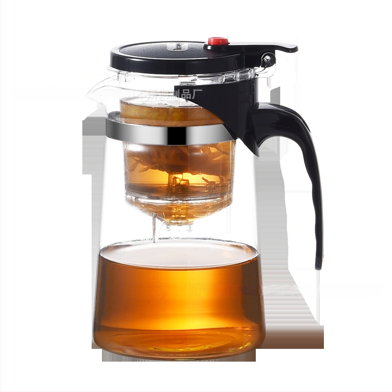 Sklenený čajník s integrovaným filtrom – teplovzdorný, moderný minimalistický dizajn