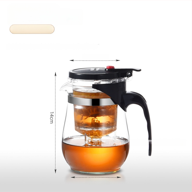 Sklenený čajník s integrovaným filtrom – teplovzdorný, moderný minimalistický dizajn