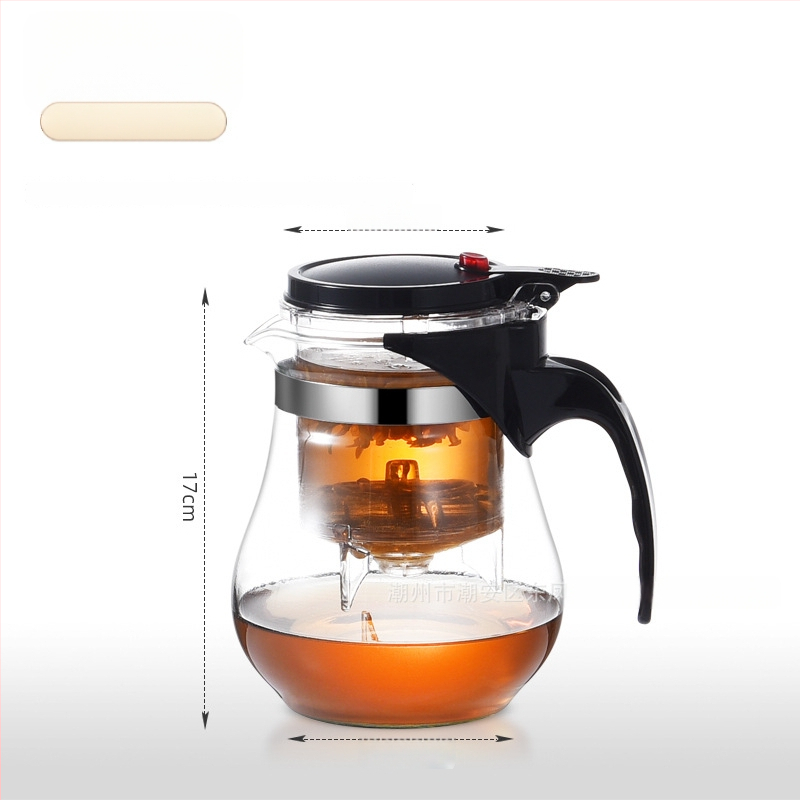 Sklenený čajník s integrovaným filtrom – teplovzdorný, moderný minimalistický dizajn