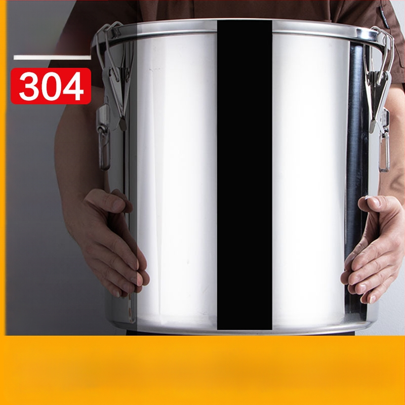 Box na skladovanie ryže z 304 nerezovej ocele so vlhkosťou odolným uzáverom a západkou, objem 10 l alebo viac