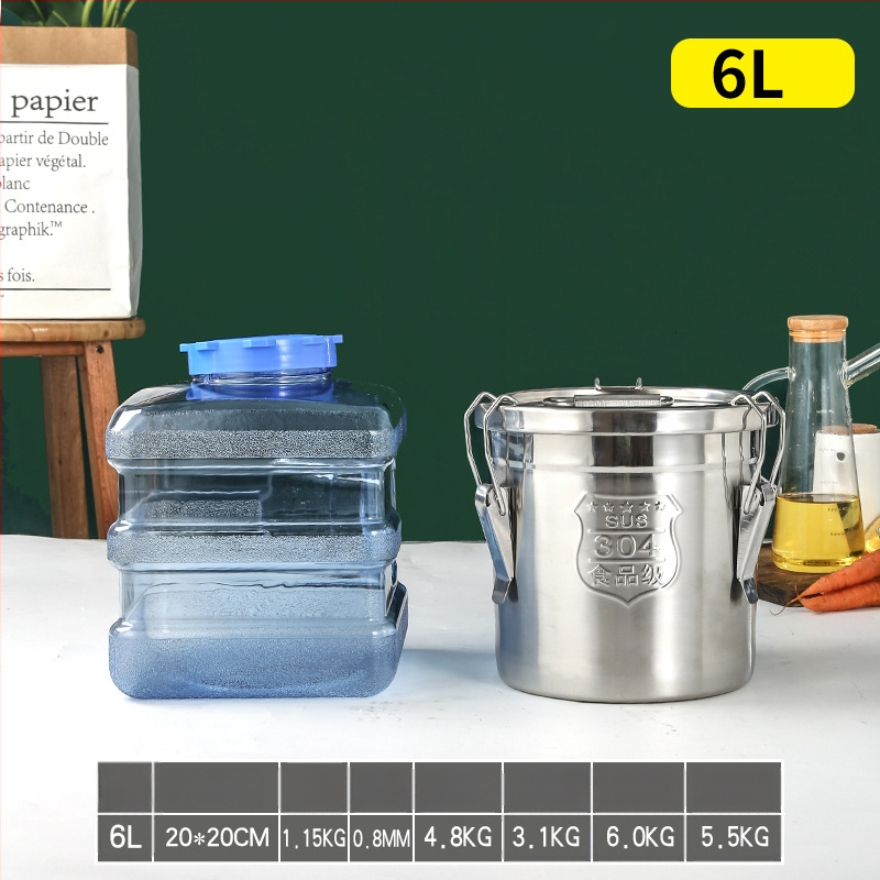 Box na skladovanie ryže z 304 nerezovej ocele so vlhkosťou odolným uzáverom a západkou, objem 10 l alebo viac