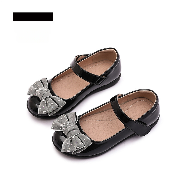 Dievčenské topánky z PU, čínskeho štýlu, s Velcro remienkom, PU vnútro a stielka, podrážka z TPR