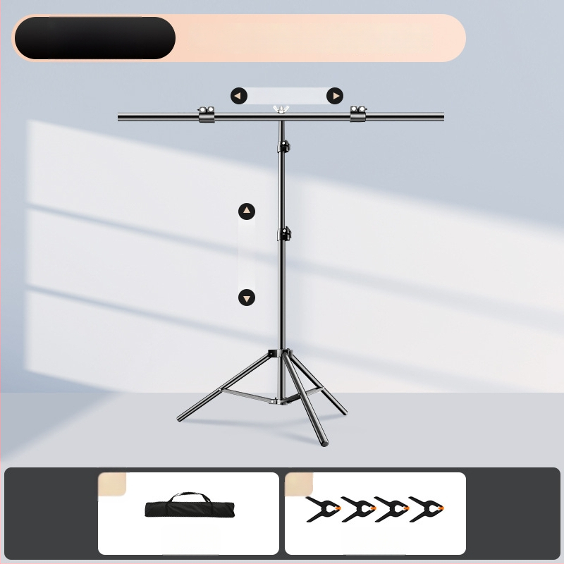 Rozťahovateľný stojan na pozadie pre fotografovanie, na zavesenie pozadí a identifikačné snímky — Model cs-107