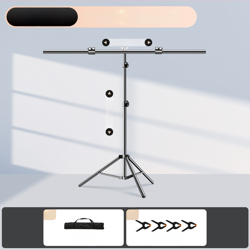 Rozťahovateľný stojan na pozadie pre fotografovanie, na zavesenie pozadí a identifikačné snímky — Model cs-107