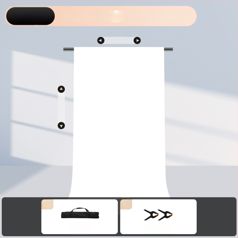 Rozťahovateľný stojan na pozadie pre fotografovanie, na zavesenie pozadí a identifikačné snímky — Model cs-107