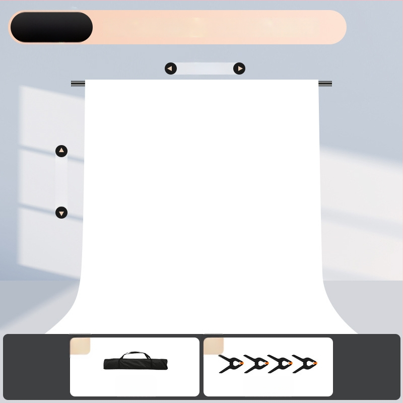 Rozťahovateľný stojan na pozadie pre fotografovanie, na zavesenie pozadí a identifikačné snímky — Model cs-107