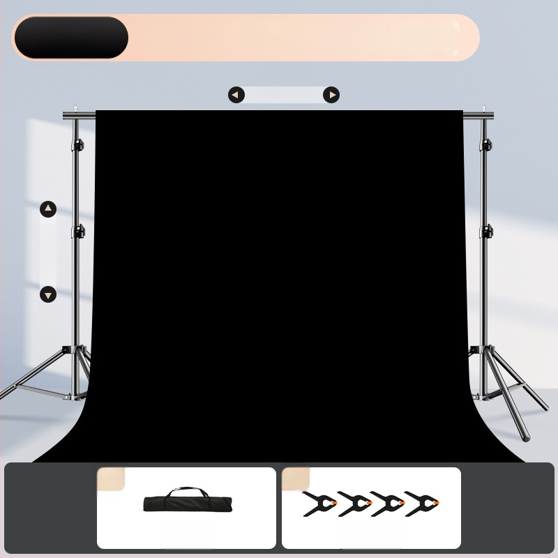 Rozťahovateľný stojan na pozadie pre fotografovanie, na zavesenie pozadí a identifikačné snímky — Model cs-107
