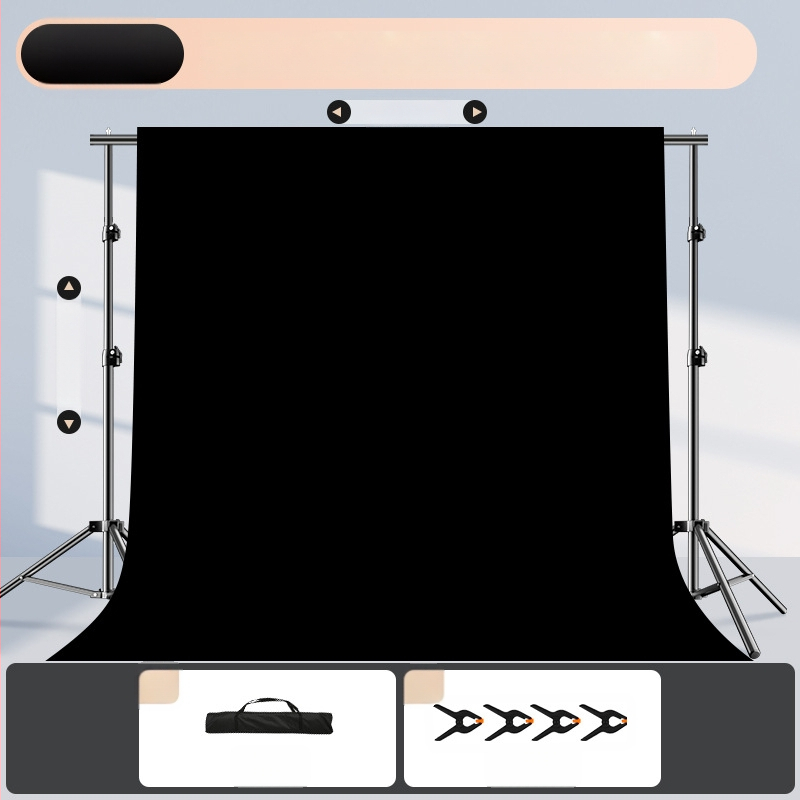 Rozťahovateľný stojan na pozadie pre fotografovanie, na zavesenie pozadí a identifikačné snímky — Model cs-107