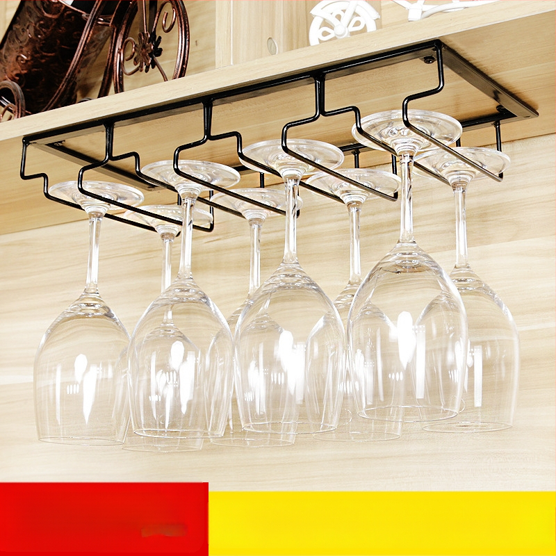 Držiak na poháre zo zváraného železa na stenu – moderný minimalistický štýl, konštrukcia z železného drôtu, hmotnosť od 1 kg