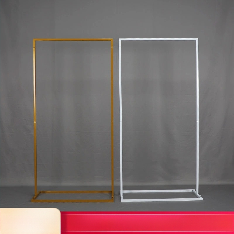 Železný uvítací znak na svadbu so štvorcovým oblúkom a výstavnou konštrukciou – Boyu, kartónové balenie, prispôsobiteľný, na svadby