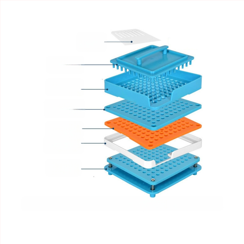 Kapsulová plnička s doskou na prášok, doska s 200 otvormi, kód produktu Mkcchcj2w