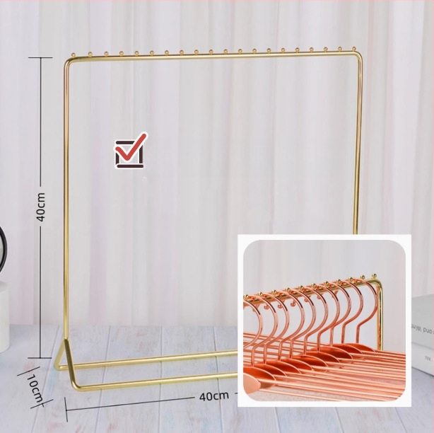 Stolný stojan na spodné prádlo s kovovým vešiakom na podprsenky