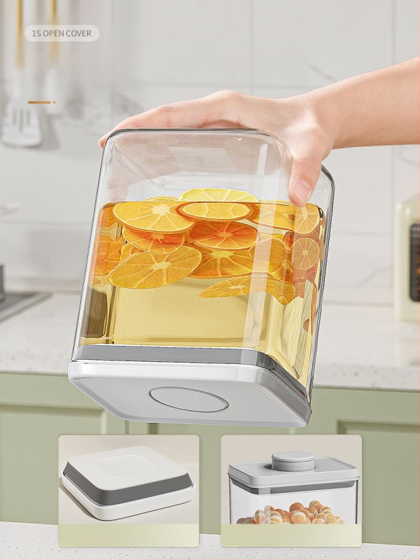 Uzavretá skladovacia nádoba, štvorcový plastový box, objem pod 300 ml, kórejský štýl