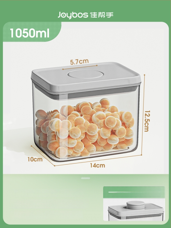 Uzavretá skladovacia nádoba, štvorcový plastový box, objem pod 300 ml, kórejský štýl