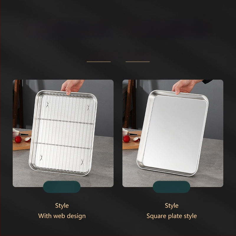 Japonská štvorcová miska z nehrdzavejúcej ocele 304, leštený povrch, tlač loga možná, prispôsobiteľná