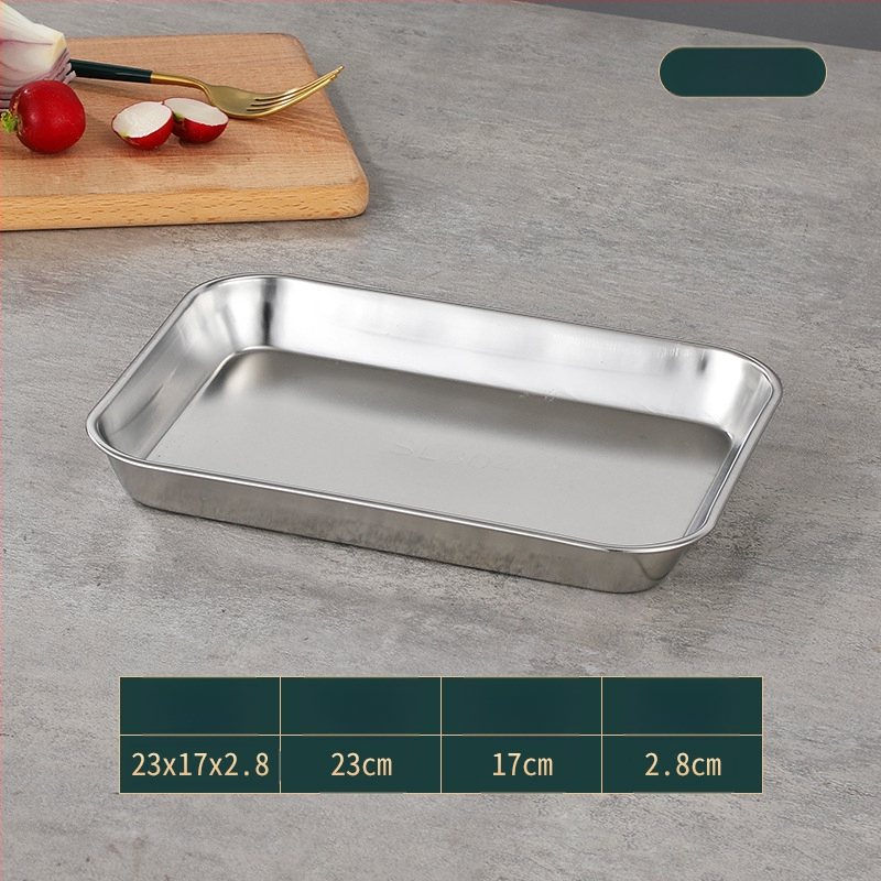 Japonská štvorcová miska z nehrdzavejúcej ocele 304, leštený povrch, tlač loga možná, prispôsobiteľná