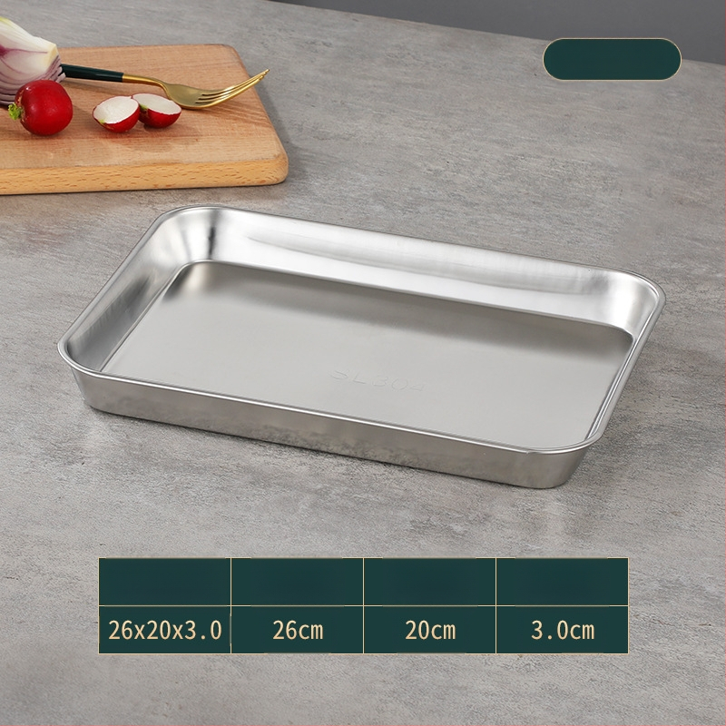 Japonská štvorcová miska z nehrdzavejúcej ocele 304, leštený povrch, tlač loga možná, prispôsobiteľná