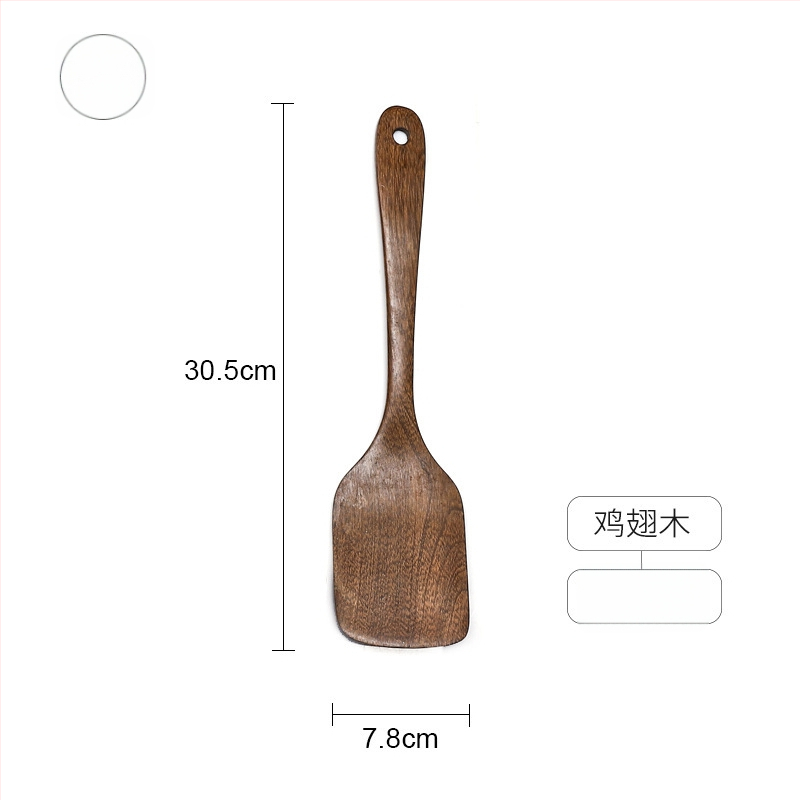 Sada drevených lyžíc a špachtlí, s drevenými rúčkami, nelepivý povrch, protišmyková vrstva, vysokoteplotná odolnosť