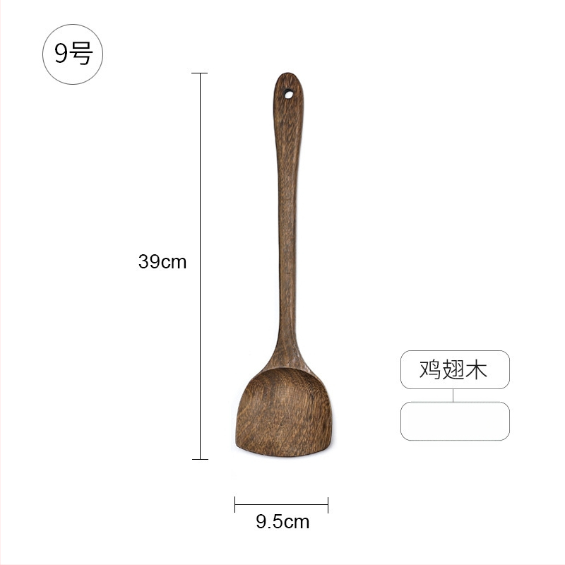 Sada drevených lyžíc a špachtlí, s drevenými rúčkami, nelepivý povrch, protišmyková vrstva, vysokoteplotná odolnosť