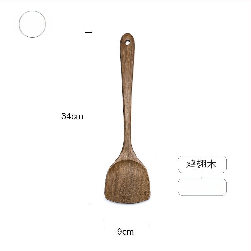 Sada drevených lyžíc a špachtlí, s drevenými rúčkami, nelepivý povrch, protišmyková vrstva, vysokoteplotná odolnosť