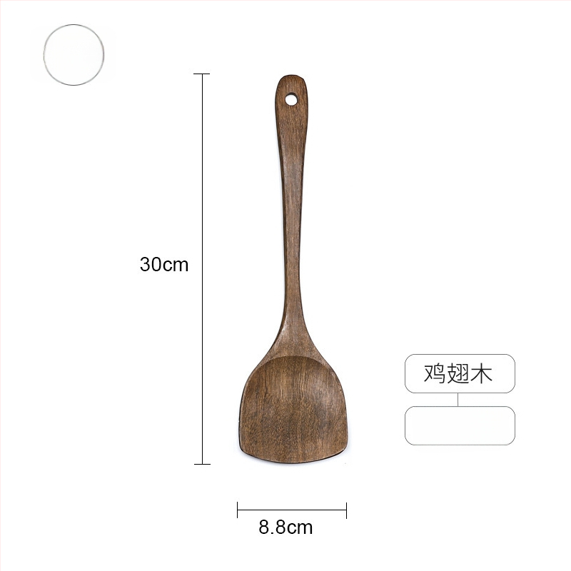 Sada drevených lyžíc a špachtlí, s drevenými rúčkami, nelepivý povrch, protišmyková vrstva, vysokoteplotná odolnosť