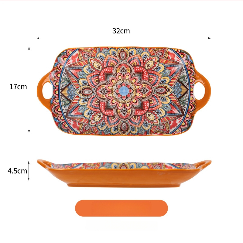 Porcelánový tanier s kvetinovým vzorom, guľatý tvar, podglazúrna farba, vhodný do mikrovlnnej rúry