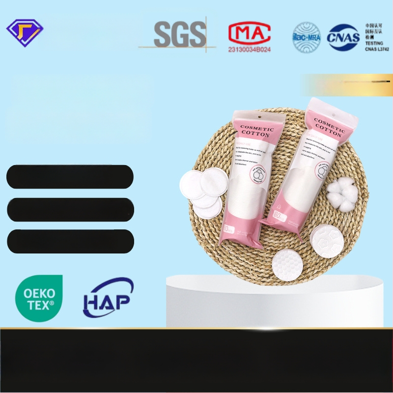 Make-up tampóny z netkanej textílie, 3-vrstvové, funkcie: odstraňovanie make-upu, aplikácia a mokrá aplikácia, ODM prispôsobenie
