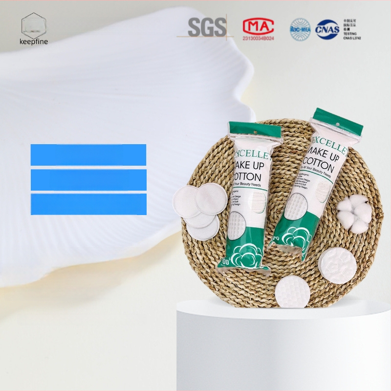 Make-up tampóny z netkanej textílie, 3-vrstvové, funkcie: odstraňovanie make-upu, aplikácia a mokrá aplikácia, ODM prispôsobenie